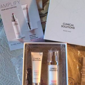 Mary Kay clinical solutions, retinol 0.5 and calm+restore facial milk